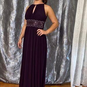 Beautiful purple prom or bridesmaid dress